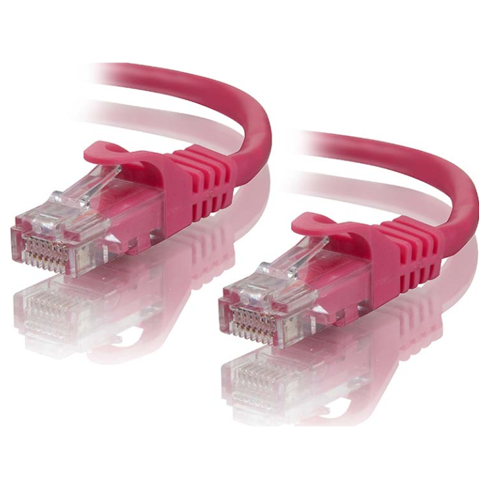 A large main feature product image of ALOGIC CAT6 0.3m Network Cable Pink
