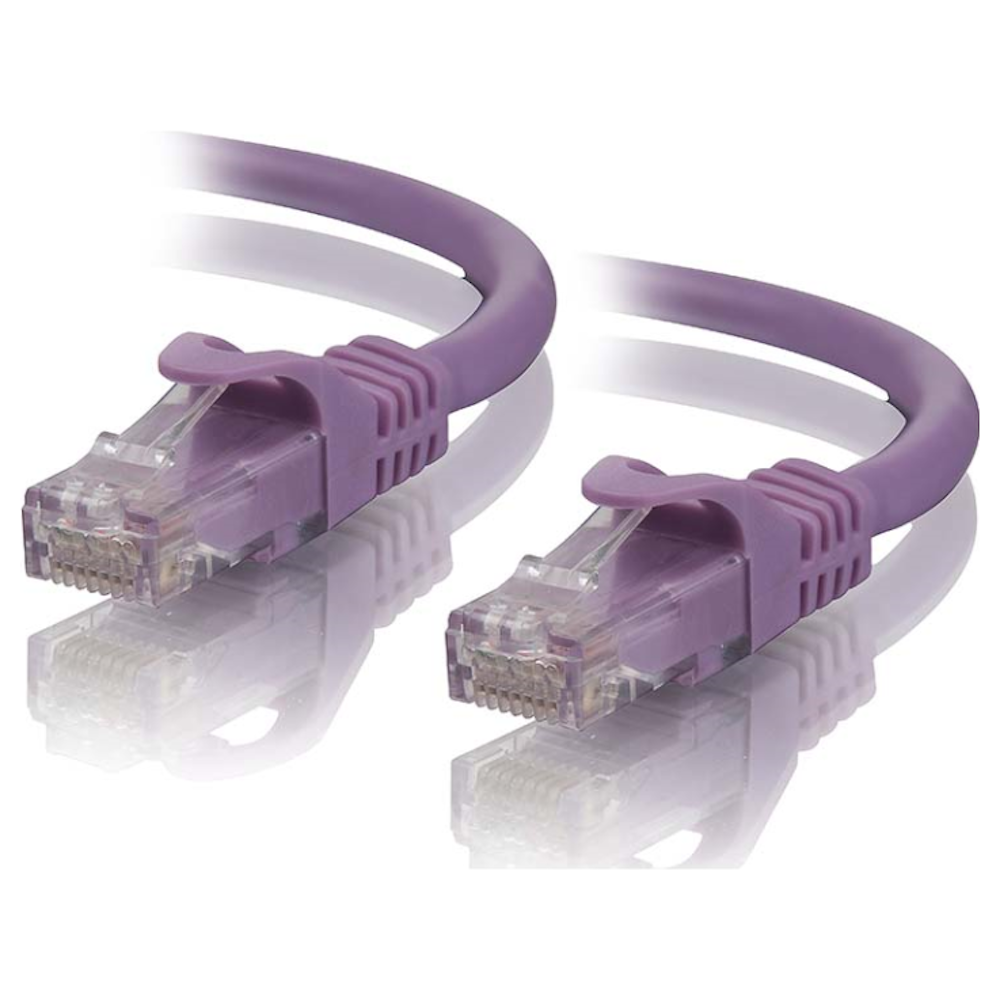 A large main feature product image of ALOGIC CAT6 0.3m Network Cable Purple