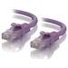 A product image of ALOGIC CAT6 0.3m Network Cable Purple
