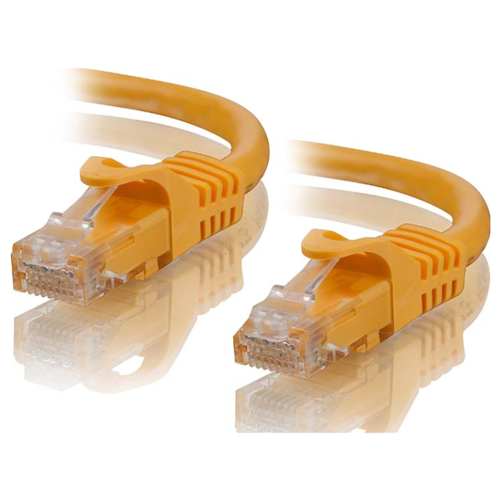 A large main feature product image of ALOGIC CAT6 0.3m Network Cable Yellow