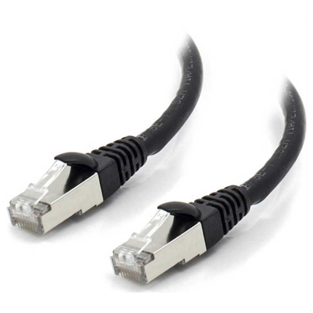 A large main feature product image of ALOGIC CAT6A 5m 10GbE Shielded LSZH Network Cable Black