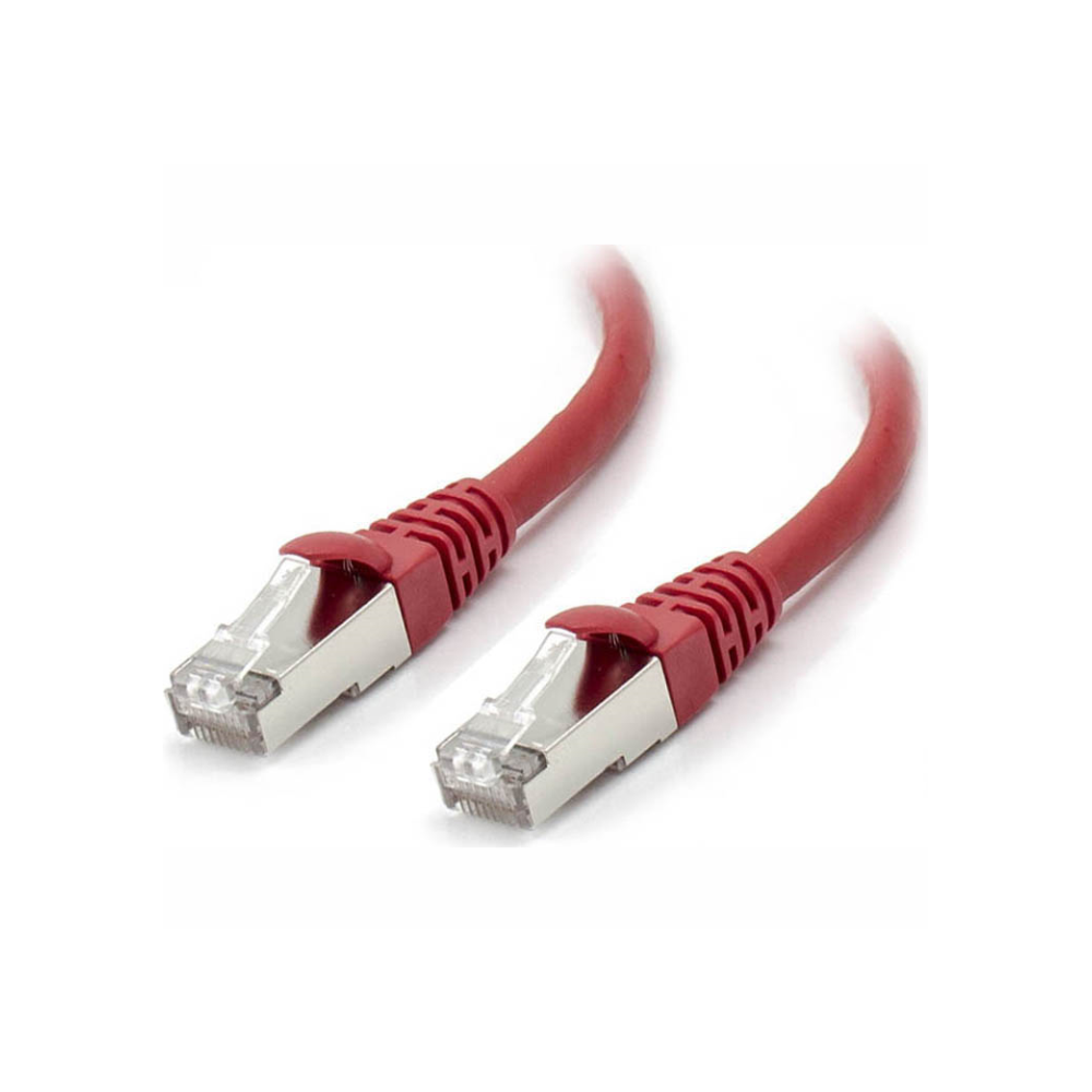 A large main feature product image of ALOGIC CAT6A 10m 10GbE Shielded LSZH Network Cable Red