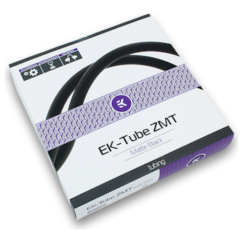 Product image of EK ZMT Tubing 9.5mm (3/8") ID, 15.9mm (5/8") OD 3M Matte Black Retail Pack - Click for product page of EK ZMT Tubing 9.5mm (3/8") ID, 15.9mm (5/8") OD 3M Matte Black Retail Pack