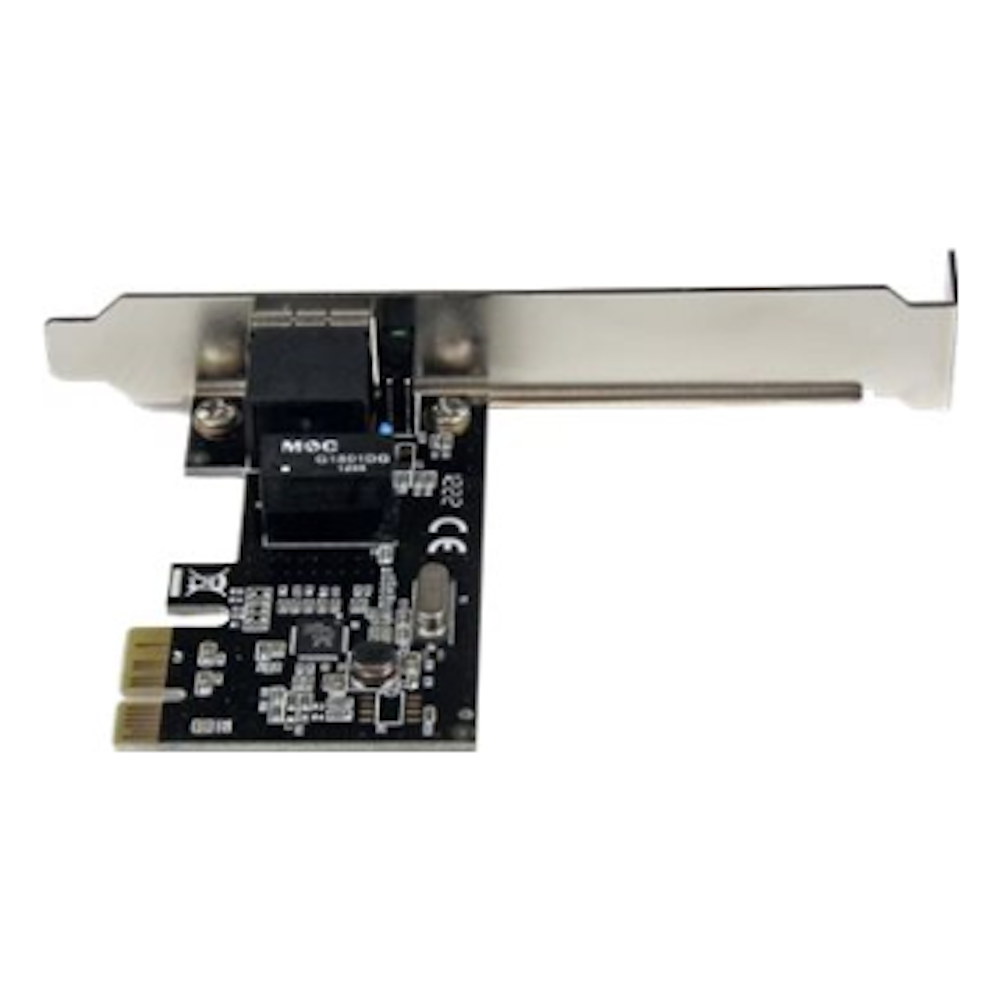 A large main feature product image of Startech PCIe Gigabit Network Adapter
