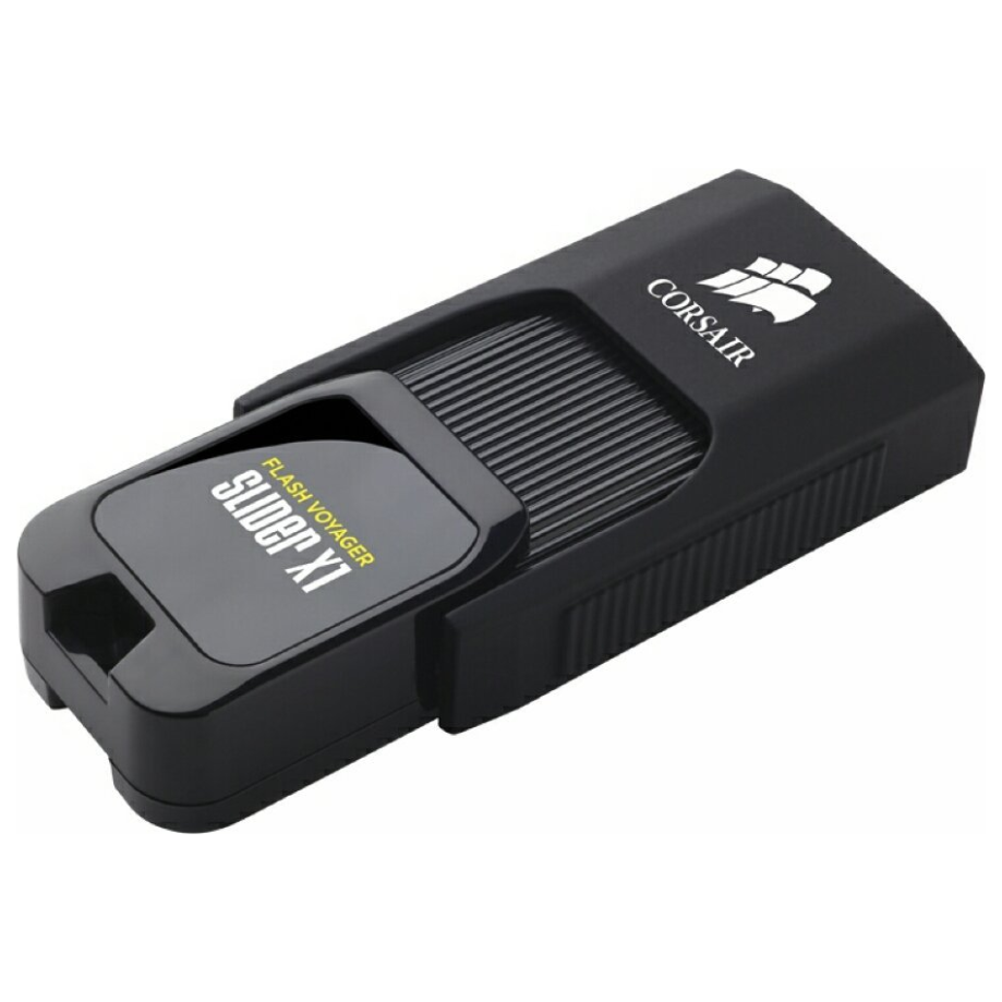 A large main feature product image of Corsair Flash Voyager Slider X1 256GB USB 3.0 Type-A Flash Drive