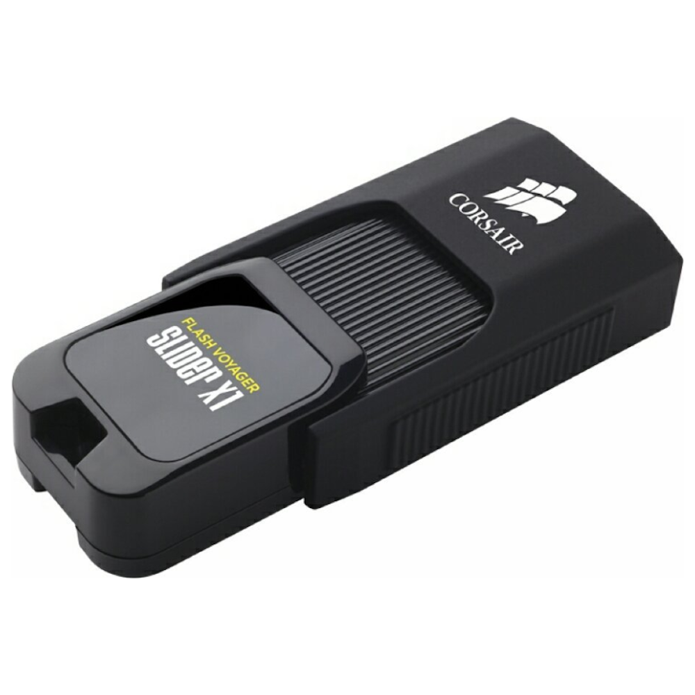 A large main feature product image of Corsair Flash Voyager Slider X1 256GB USB3.0 Flash Drive