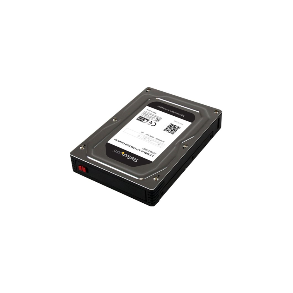 A large main feature product image of Startech 2.5" to 3.5" SATA HDD Adapter Enclosure