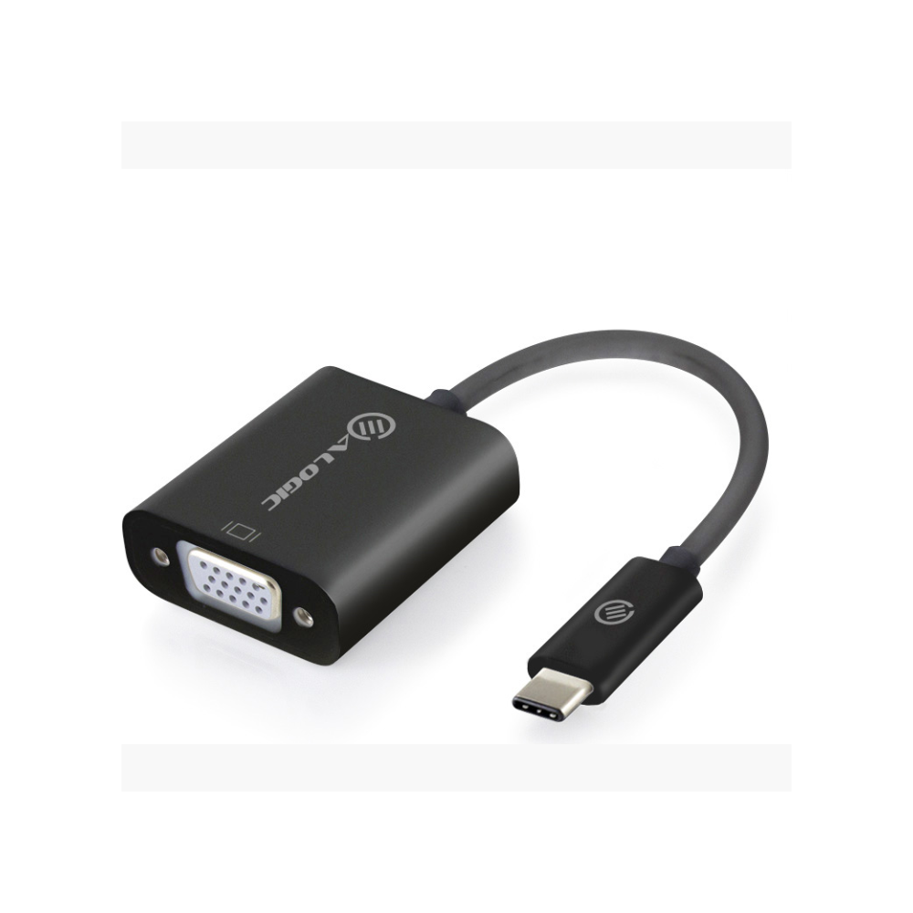 A large main feature product image of ALOGIC 10cm USB Type-C to VGA Adapter 