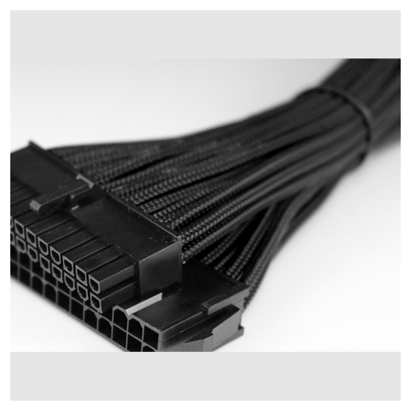 A large main feature product image of GamerChief Full System Sleeved Cables - Black