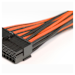 A product image of GamerChief Full System Sleeved Cables - Black/Orange