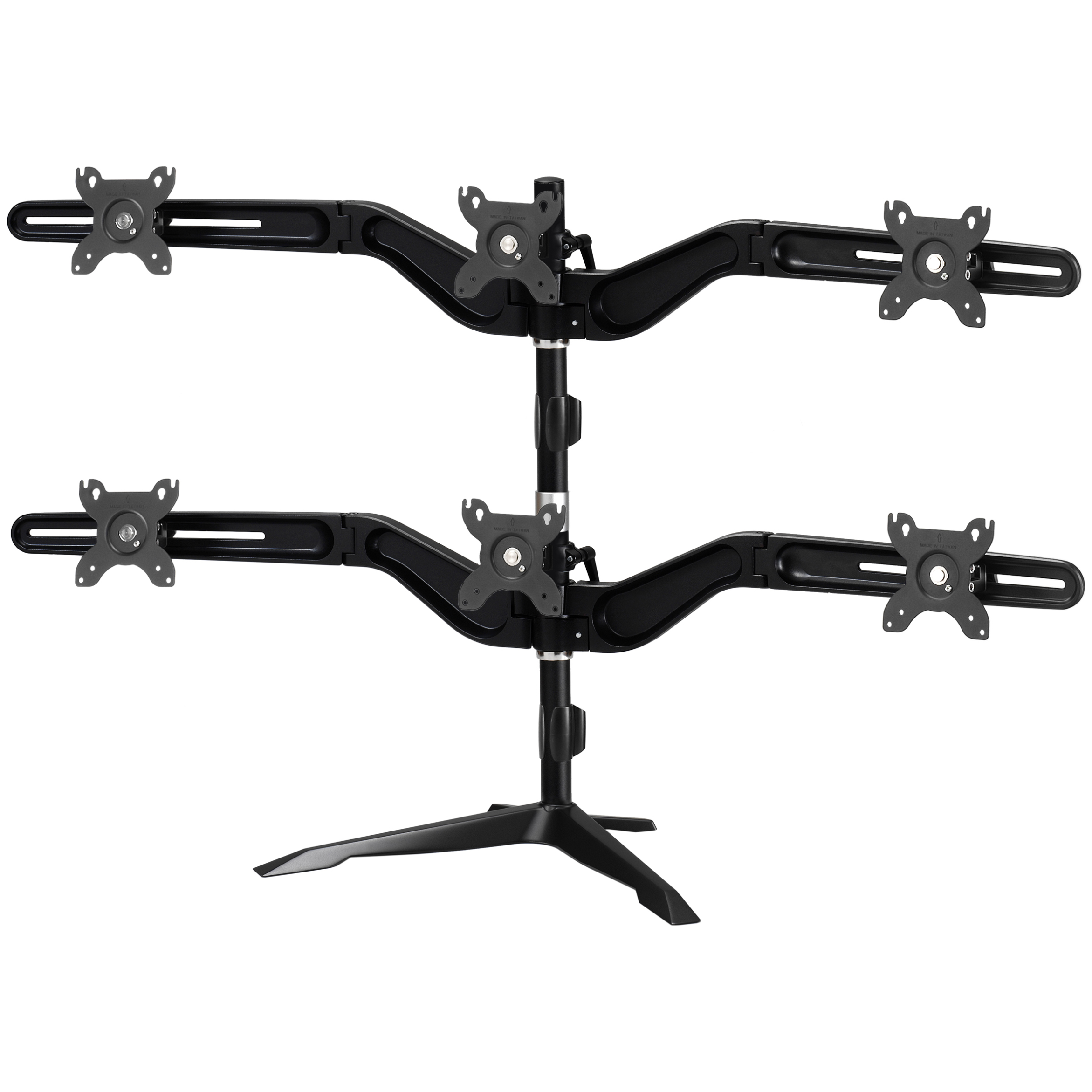 A large main feature product image of Aavara AV-DS600 Freestanding Six Monitor Stand (up to 24")