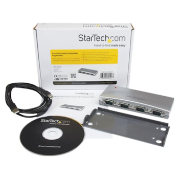 Product image of Startech 4 Port USB to RS232 Serial Adapter Hub - Click for product page of Startech 4 Port USB to RS232 Serial Adapter Hub