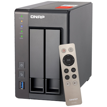 Product image of QNAP TS-251+ 2.41GHz 2GB 2 Bay NAS Enclosure - Click for product page of QNAP TS-251+ 2.41GHz 2GB 2 Bay NAS Enclosure