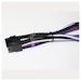 A product image of GamerChief Elite Series 8-Pin EPS 30cm Sleeved Extension Cable (Black/White/Purple)