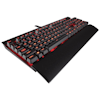 A product image of Corsair Gaming K70 LUX Red Mechanical Keyboard (MX Blue Switch)