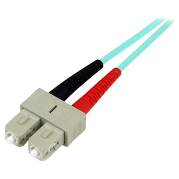Product image of Startech 10m Fiber Optic Cable Aqua - MM Duplex 50/125 - Click for product page of Startech 10m Fiber Optic Cable Aqua - MM Duplex 50/125