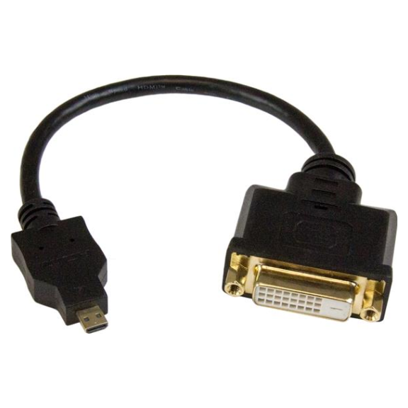 Startech 8in Micro HDMI Male to DVID Female Cable Adapter 8 inch