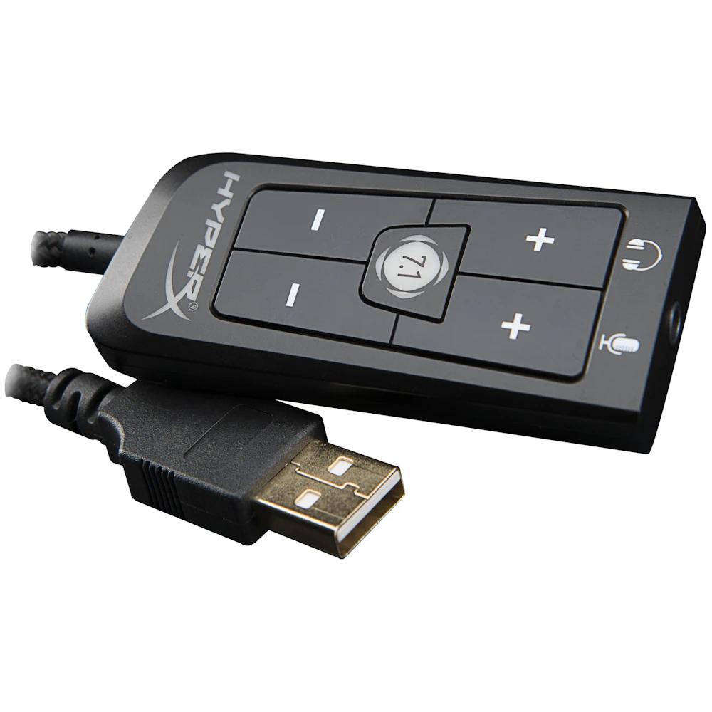 A large main feature product image of Kingston HyperX Cloud II Replacement USB Control Box
