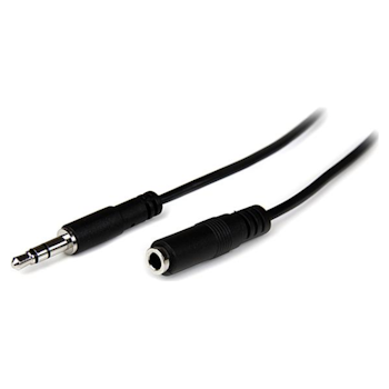 Product image of Startech 1 Meter Slim Headphone Extension Cable / Cord - Click for product page of Startech 1 Meter Slim Headphone Extension Cable / Cord