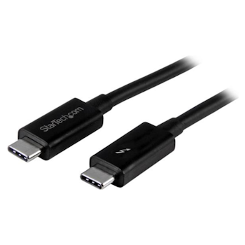 Product image of Startech 1m USB-C Thunderbolt 3, 20Gbps Cable - Black - Click for product page of Startech 1m USB-C Thunderbolt 3, 20Gbps Cable - Black