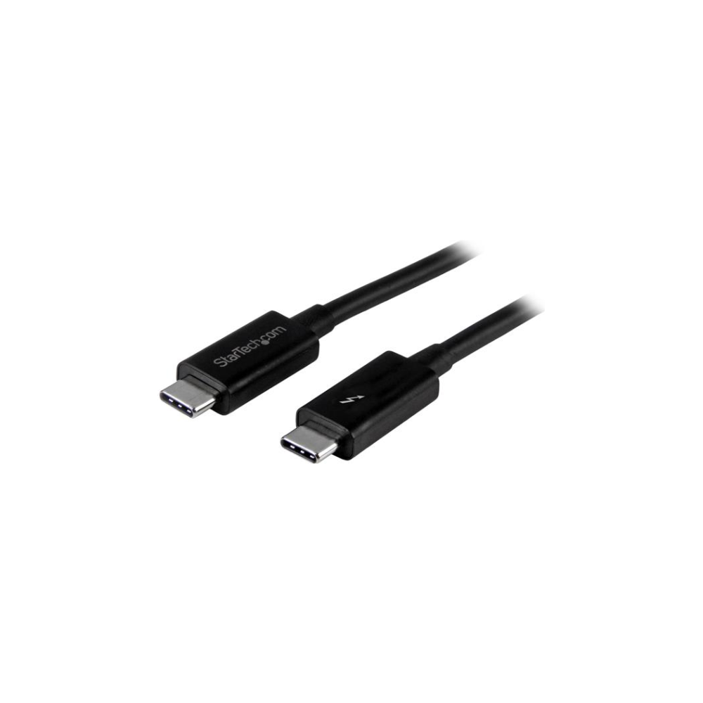 A large main feature product image of Startech 1m USB-C Thunderbolt 3, 20Gbps Cable - Black