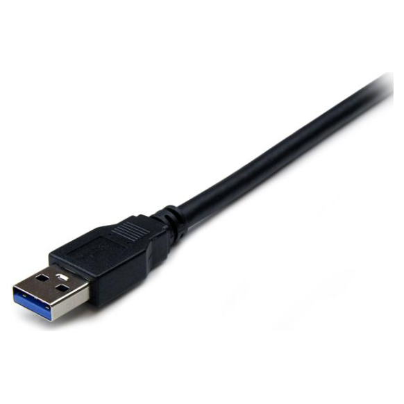 A large main feature product image of Startech 2m Black USB 3.0 Male to Female USB 3.0 Extension Cable A-A