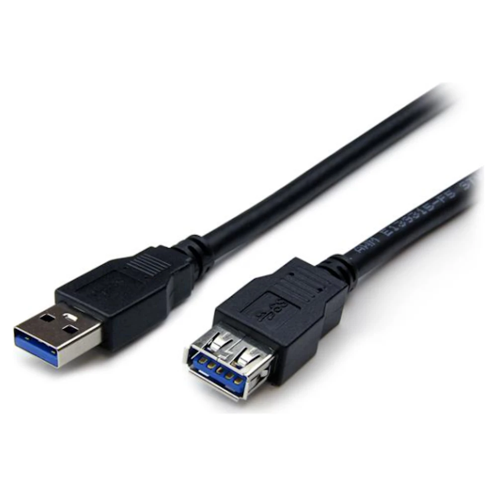 Startech 2m Black USB 3.0 Male to Female USB 3.0 Extension Cable A-A