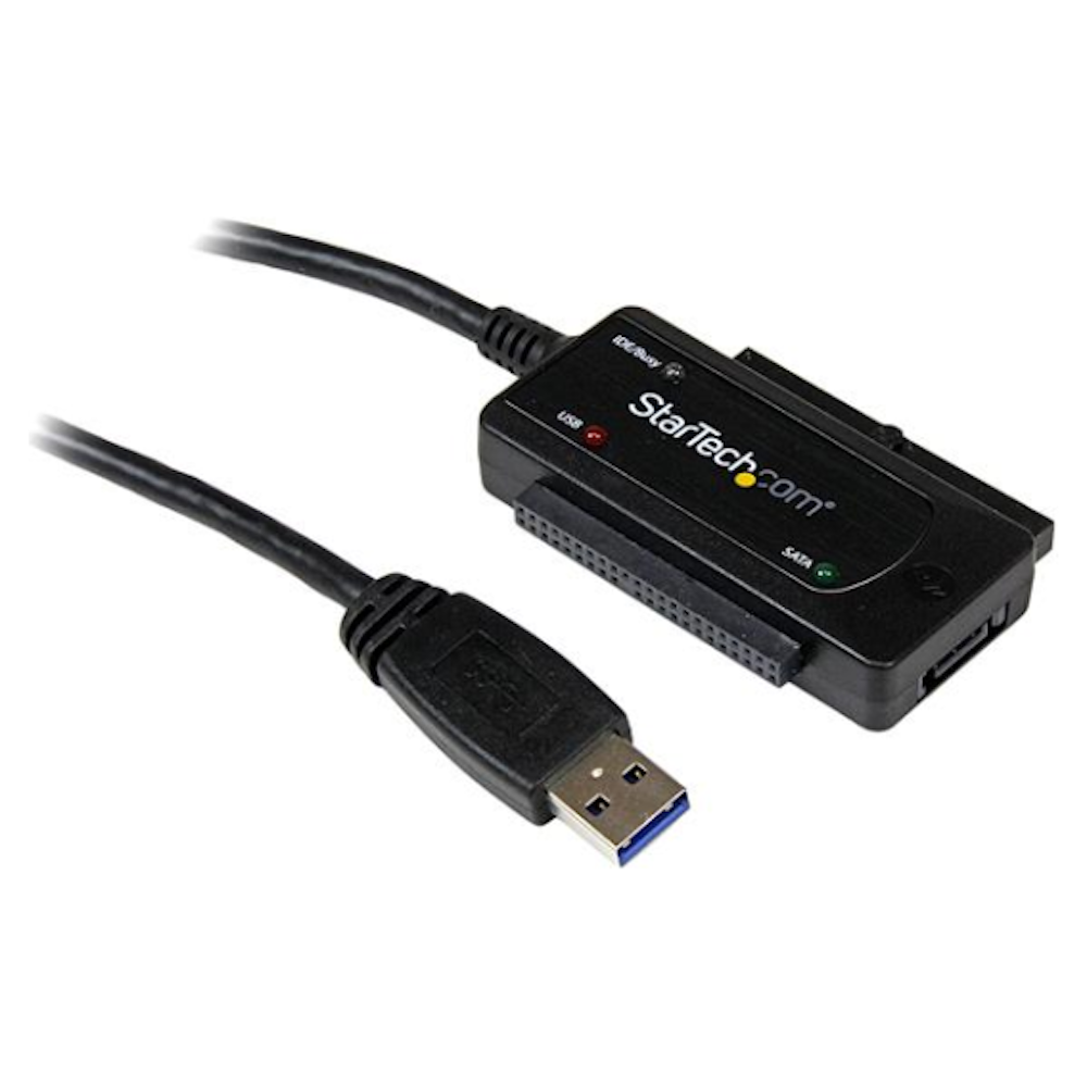 StarTech.com USB 3.0 to SATA IDE Adapter - 2.5in / 3.5in - External Hard  Drive to USB Converter - Hard Drive Transfer Cable (USB3SSATAIDE) - storage  controller - ATA / SATA - USB 3.0