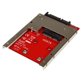 Product image of Startech mSATA SSD to 2.5in SATA Adapter Converter w/ Open Frame - Click for product page of Startech mSATA SSD to 2.5in SATA Adapter Converter w/ Open Frame