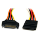 A small tile product image of Startech 12in SATA Power Extension Cable Cord - 15Pin SATA Power M/F