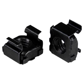 Product image of Startech 100 Pack of M6 Cage Nuts - M6 Mounting Cage Nuts, Black - Click for product page of Startech 100 Pack of M6 Cage Nuts - M6 Mounting Cage Nuts, Black
