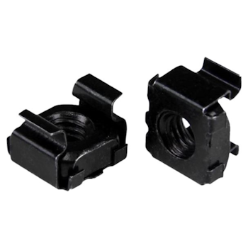 Product image of Startech 100 Pack of M5 Cage Nuts - M5 Mounting Cage Nuts, Black - Click for product page of Startech 100 Pack of M5 Cage Nuts - M5 Mounting Cage Nuts, Black