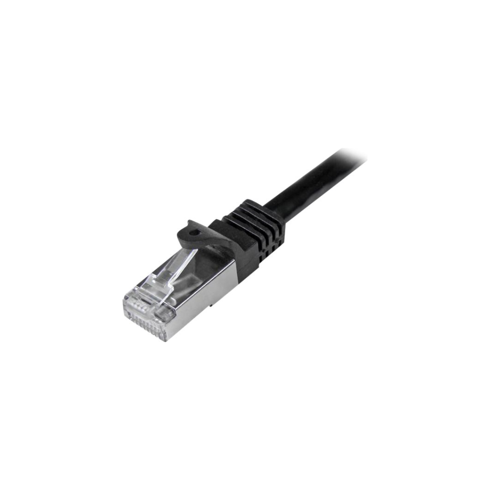 A large main feature product image of Startech Cat6 0.5m Black Shielded (SFTP) Patch Cable
