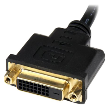 Product image of Startech HDMI to DVI-D Video 20cm Cable Adapter - M/F - Click for product page of Startech HDMI to DVI-D Video 20cm Cable Adapter - M/F