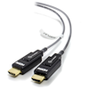 A product image of ALOGIC Carbon Series Plugable 30m High Speed HDMI Active Optic Cable