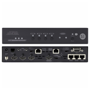 Product image of Serveredge HDBaseT 4K2K 4 Input Switcher with (1) HDBaseT (3) HDMI Inputs (1) HDBaseT (1) HDMI Mirrored Outputs IR Ethernet & Control 100m - Click for product page of Serveredge HDBaseT 4K2K 4 Input Switcher with (1) HDBaseT (3) HDMI Inputs (1) HDBaseT (1) HDMI Mirrored Outputs IR Ethernet & Control 100m