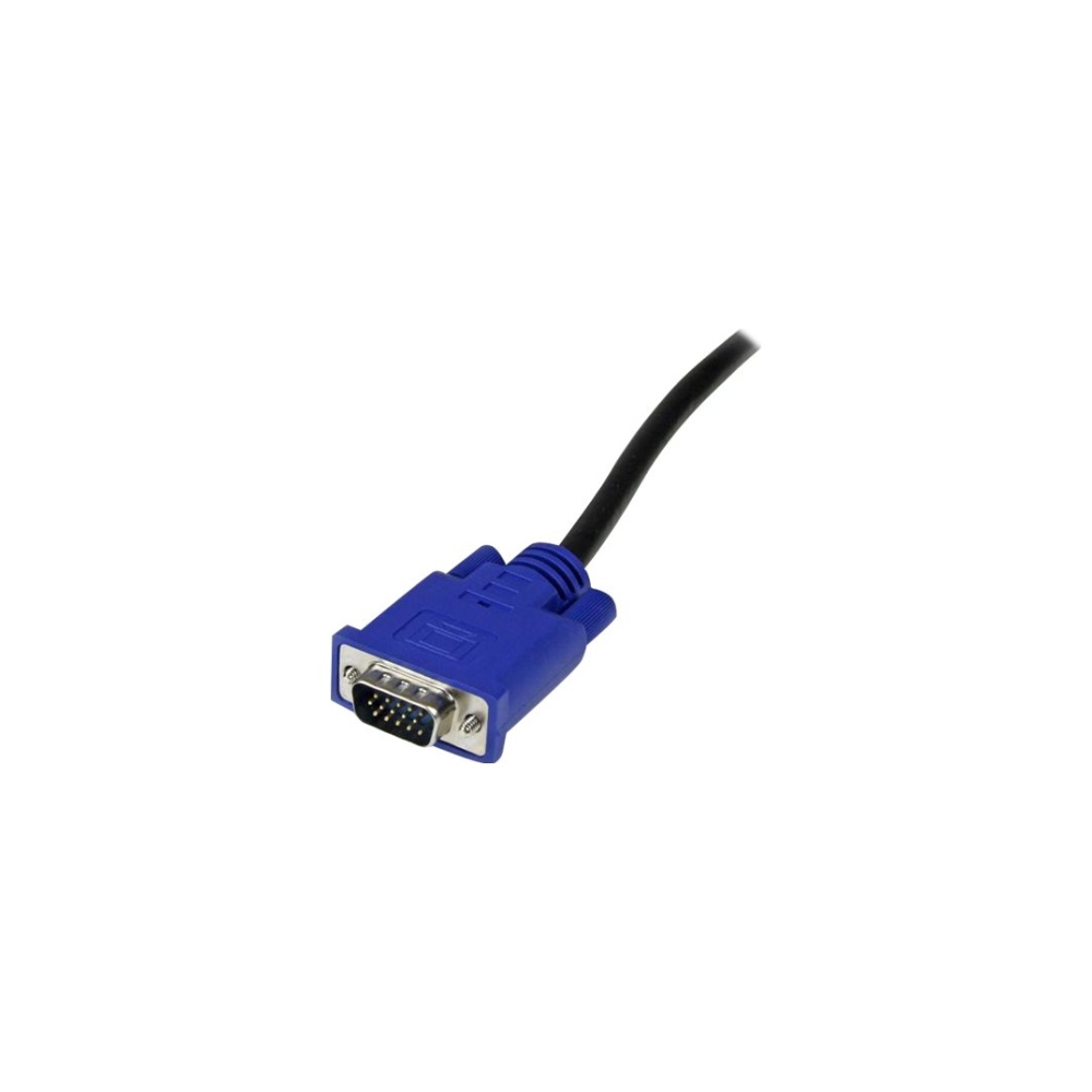 A large main feature product image of Startech 2-in-1 Ultra Thin USB KVM 3M Cable