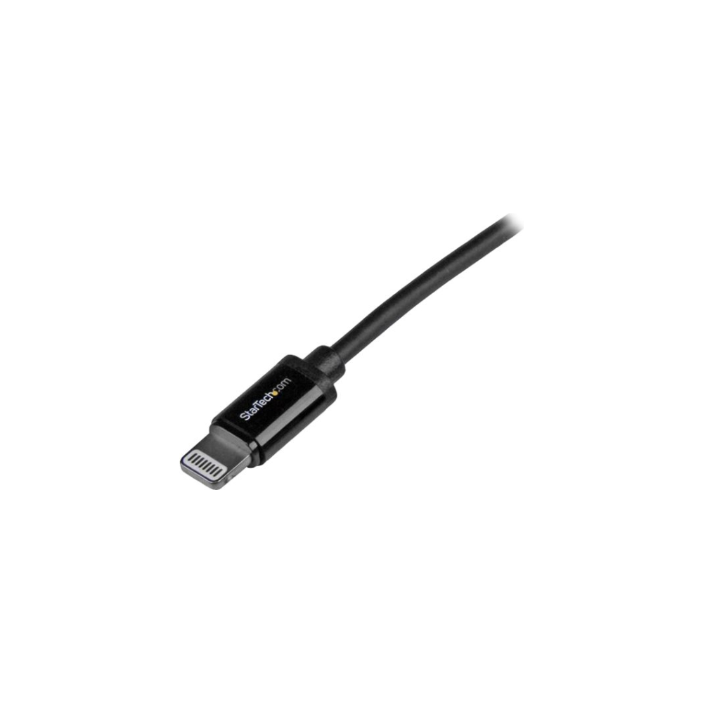 A large main feature product image of Startech Black 8-pin Lightning to USB 1M Cable
