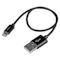 A small tile product image of Startech Black 8-pin Lightning to USB 30cm Cable