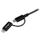 A small tile product image of Startech 1m Lightning or Micro USB to USB Cable for iPhone iPod iPad