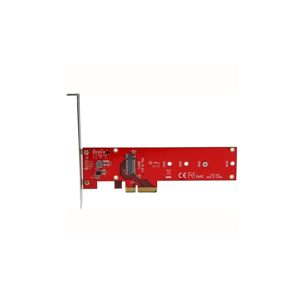 A large main feature product image of Startech x4 PCIe to M.2 PCIe SSD Adapter for M.2 NGFF SSD (NVMe/AHCI)