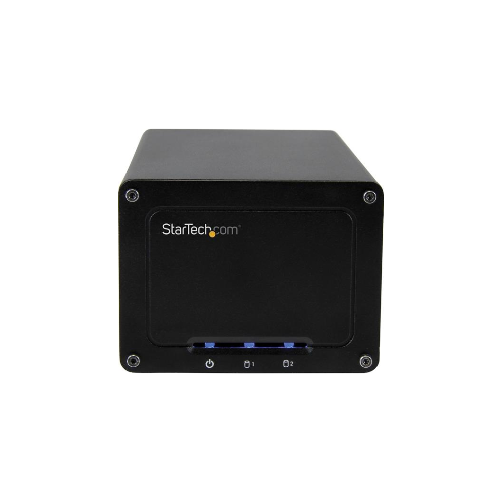 A large main feature product image of Startech 2-Drive External Enclosure for 2.5" SSD/HDDs - USB 3.1