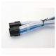 A small tile product image of GamerChief Elite Series 8-Pin PCIe 30cm Sleeved Extension Cable (White/Light Blue/Light Grey)