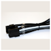 A product image of GamerChief Elite Series 8-Pin PCIe 30cm Sleeved Extension Cable (Black/White/Grey)
