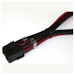 A product image of GamerChief Elite Series 6-Pin PCIe 30cm Sleeved Extension Cable (Black/Red/Grey)