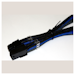 A product image of GamerChief Elite Series 6-Pin PCIe 30cm Sleeved Extension Cable (Black/Blue/Grey)