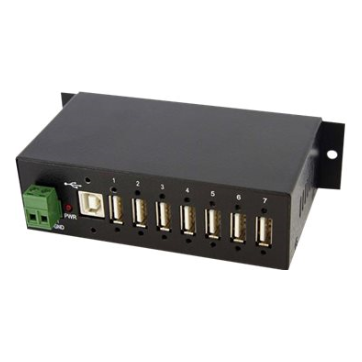 A large main feature product image of Startech Mountable Industrial 7 Port USB Hub
