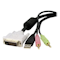 A small tile product image of Startech DVID4N1USB15 4-in-1 USB DVI KVM Switch Cable w/ Audio