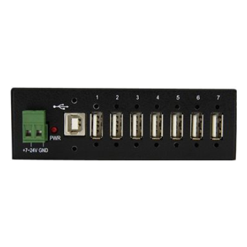 A large main feature product image of Startech Mountable Industrial 7 Port USB Hub