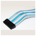 A product image of GamerChief Elite Full System Sleeved Cables - White/Light Blue/Light Grey